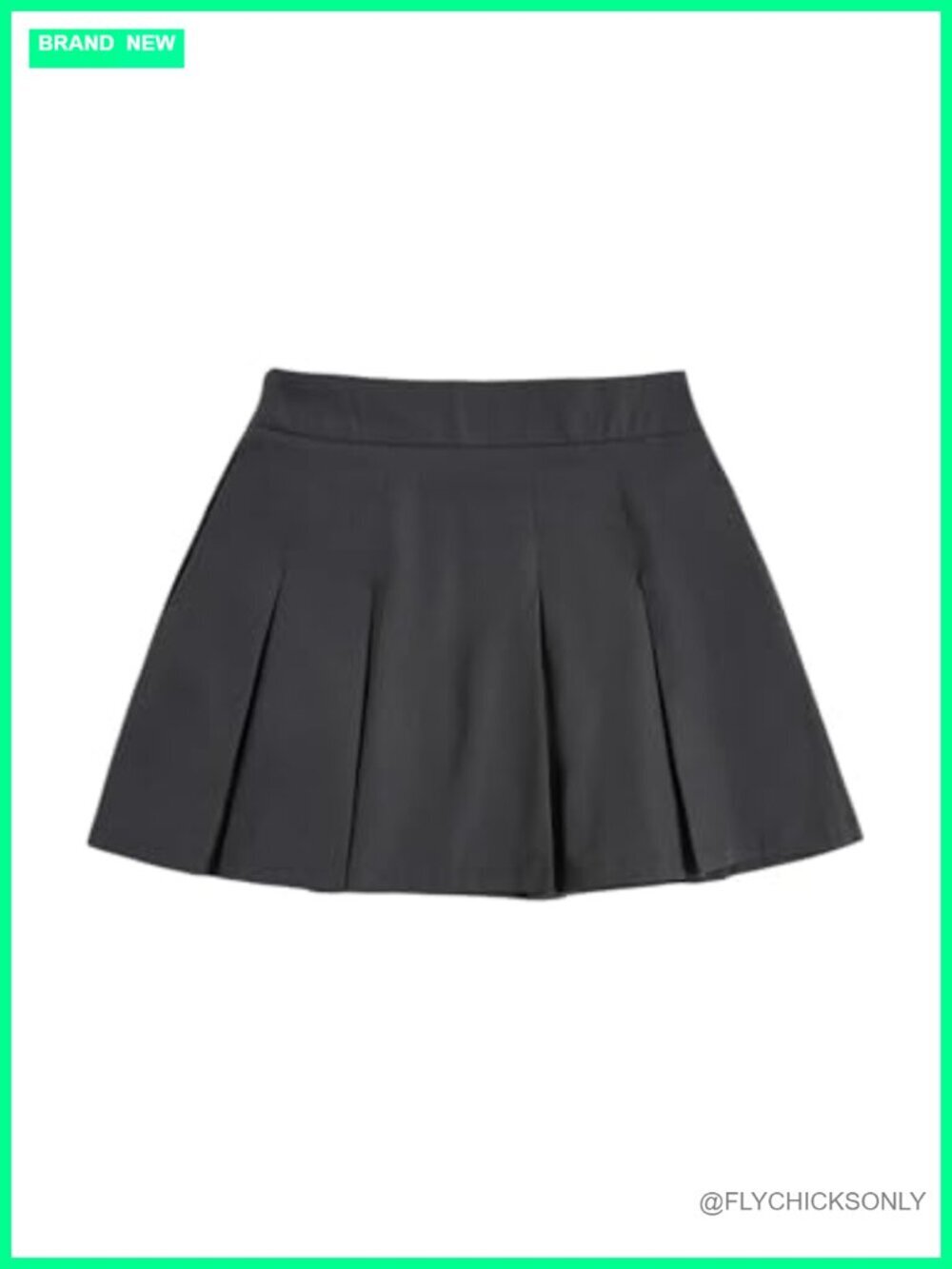 High Waisted Pleated Mini Skirt Skater A Line Uniform Skirt